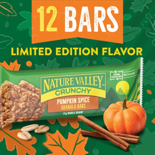 Nature Valley Pumpkin Spice Crunchy Granola Bars Perspective: back
