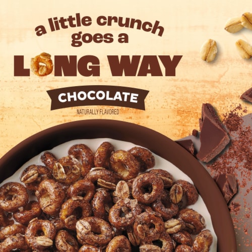 General Mills Cheerios Oat Crunch Chocolate Large Size Cereal Perspective: back
