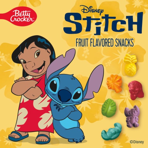 Betty Crocker Disney Stitch Fruit Flavored Snacks Perspective: back