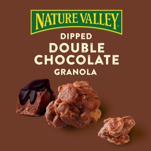 Nature Valley Dipped Double Chocolate Granola Perspective: back