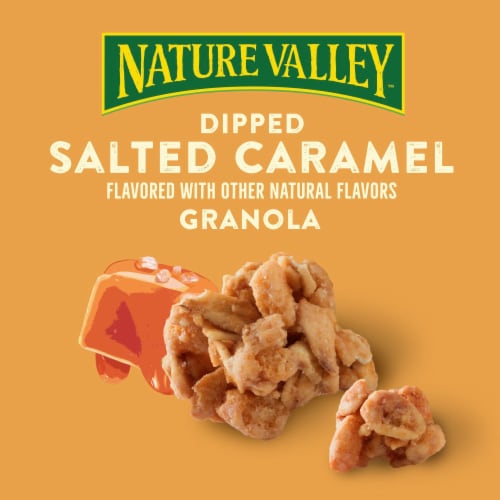 Nature Valley Dipped Salted Caramel Flavored Granola Perspective: back