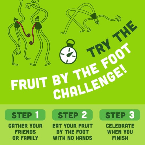 Fruit By the Foot Berry Tie-Dye and Strawberry Tie-Dye Fruit Flavored Snacks Perspective: back