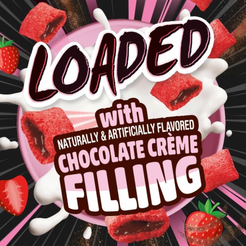 General Mills Chocolate Strawberry Loaded Cereal Perspective: back