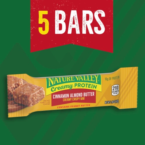 Nature Valley Creamy Protein Cinnamon Almond Butter Snack Bars Perspective: back
