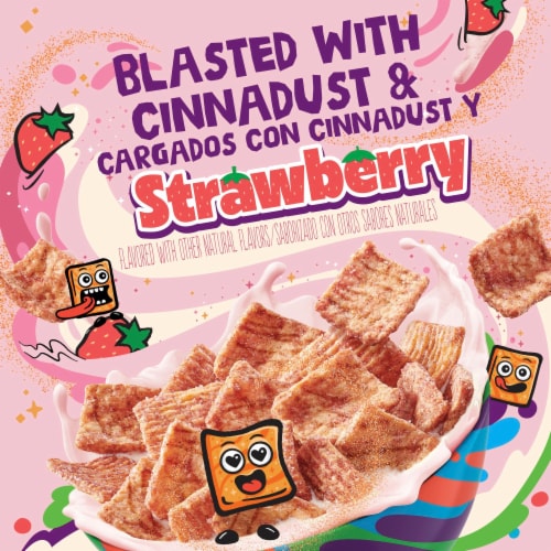 General Mills Cinnamon Toast Crunch Strawberry Cereal Perspective: back
