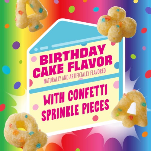 General Mills Lucky Charms Rainbow Sprinkles Cereal Perspective: back