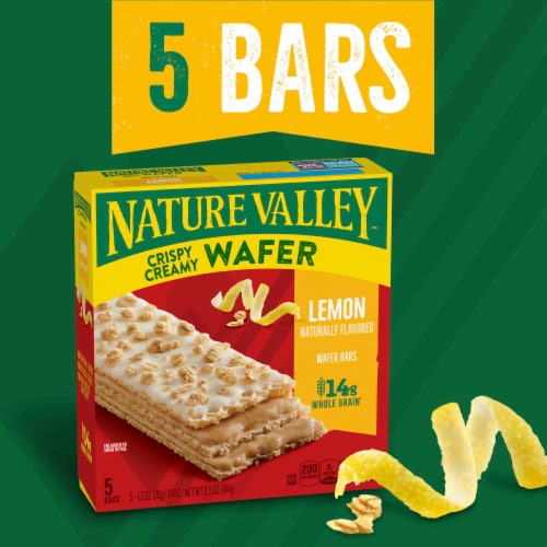 Nature Valley Lemon Crispy Creamy Wafer Bars Perspective: back