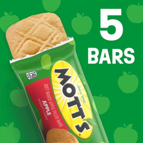 Mott's Apple Flavor Soft Baked Apple Filled Bars Perspective: back