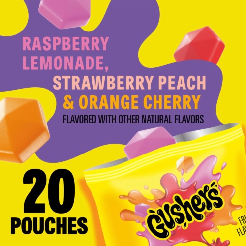 Gushers Fruit Flavored Snacks Family Pack Perspective: back