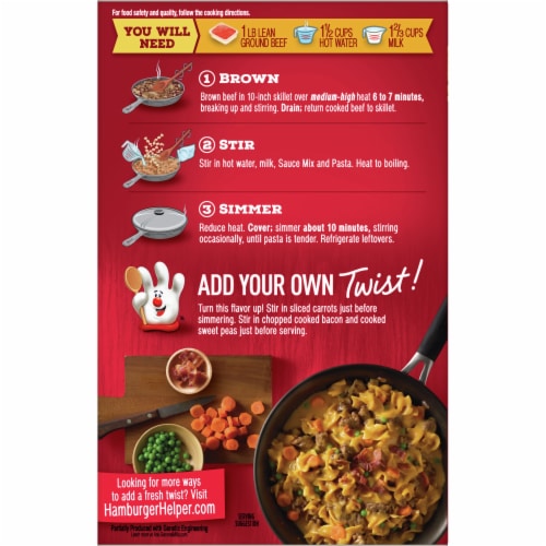 Hamburger Helper™ Cheesy Beef Pasta Perspective: back
