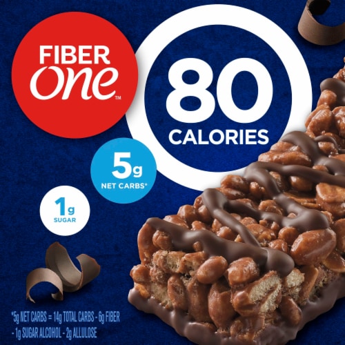 Fiber One 80 Calorie Chocolate Chewy Snack Bars Perspective: back