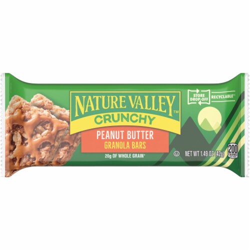 Nature Valley Peanut Butter Crunchy Granola bars Perspective: back