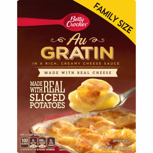 Betty Crocker Au Gratin Potatoes Made with Real Cheese, 7.7 oz ...