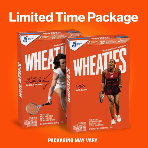 General Mills Wheaties Cereal Perspective: back