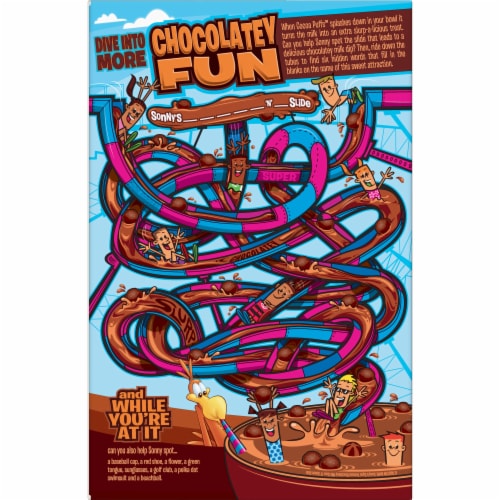 Cocoa Puffs Chocolate Cereal Perspective: back