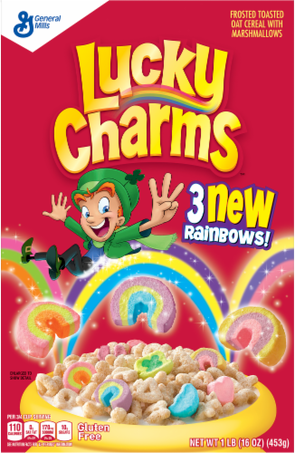 General Mills Lucky Charms Large Size Cereal Perspective: back