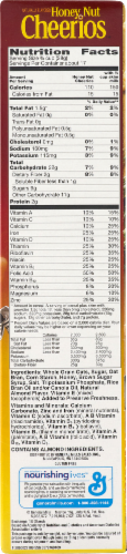 General Mills Honey Nut Cheerios Family Size Cereal Perspective: back