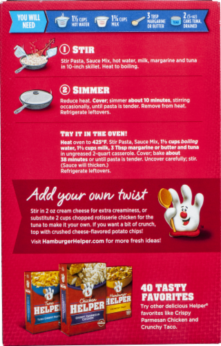 Betty Crocker Tuna Helper Creamy Broccoli Perspective: back