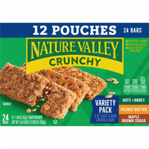 Nature Valley Crunchy Granola Bar Variety Pack Perspective: back