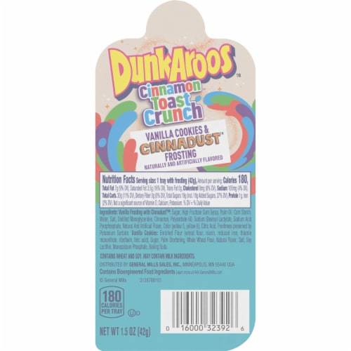 DunkAroos Vanilla Cookies and Cinnamon Toast Crunch Frosting Perspective: back