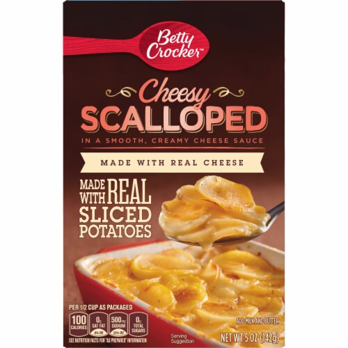 Betty Crocker Cheesy Scalloped Potatoes Perspective: back