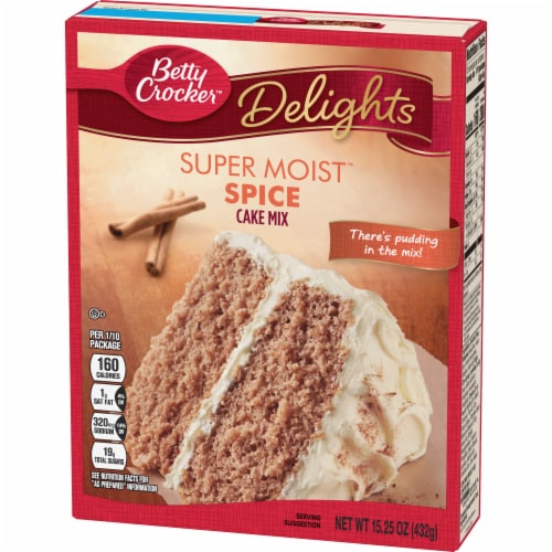 Betty Crocker™ Delights Super Moist™ Spice Cake Mix Perspective: back