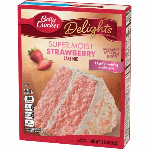 Betty Crocker™ Super Moist™ Strawberry Cake Mix Perspective: back
