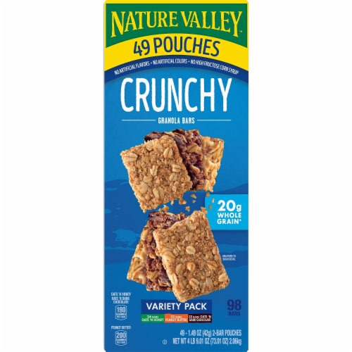 Nature Valley Crunchy Granola Bars Variety Pack 30 Count Perspective: back