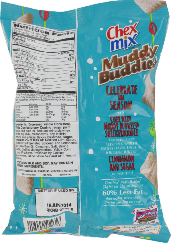 Chex Mix Muddy Buddies Snickerdoodle Perspective: back
