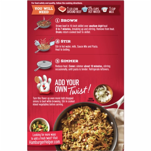 Hamburger Helper™ Beef Pasta Meal Kit Perspective: back