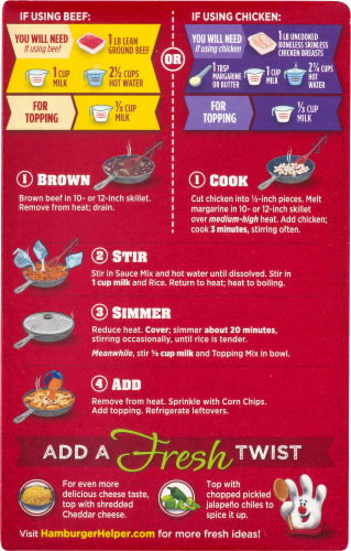 Hamburger Helper Crunchy Taco Perspective: back