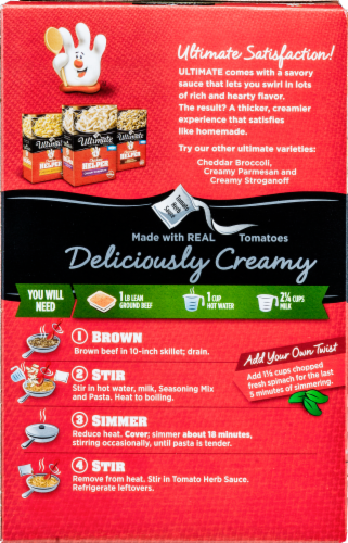 Hamburger Helper Ultimate Three Cheese Marinara Perspective: back