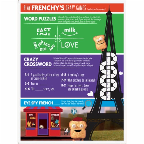 General Mills French Toast Crunch Cereal Perspective: back