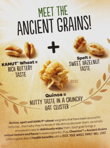 Cheerios + Ancient Grains Cereal Perspective: back
