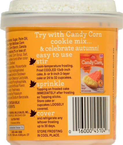 Betty Crocker Candy Corn Frosting Perspective: back