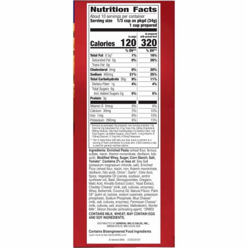 Hamburger Helper™ Cheesy Italian Shells Mix Twin Pack Perspective: back