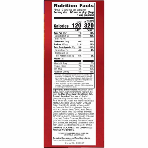 Hamburger Helper™ Cheesy Italian Shells Mix Twin Pack Perspective: back