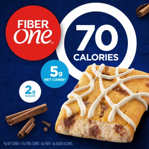Fiber One 70 Calorie Cinnamon Coffee Cake Soft-Baked Bars Perspective: back
