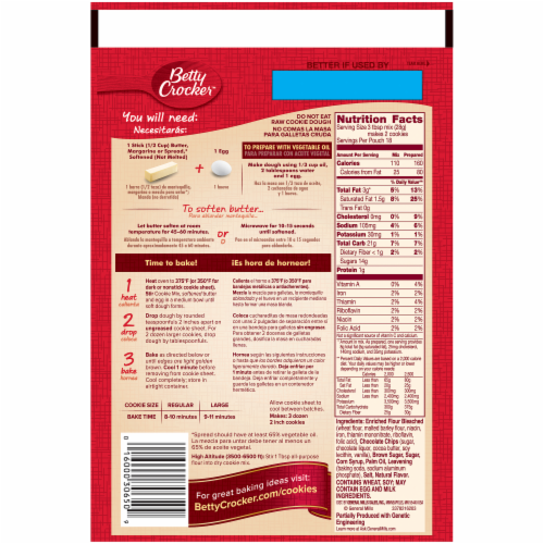 Betty Crocker Chocolate Cookie 21 oz - Foods Co.