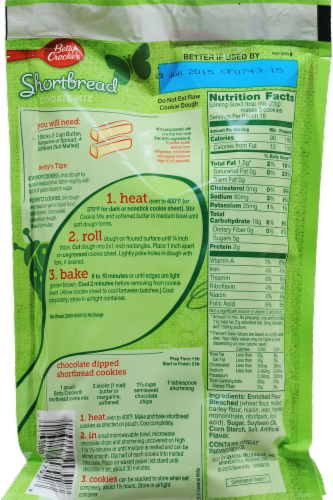 Betty Crocker Shortbread Cookie Mix Perspective: back