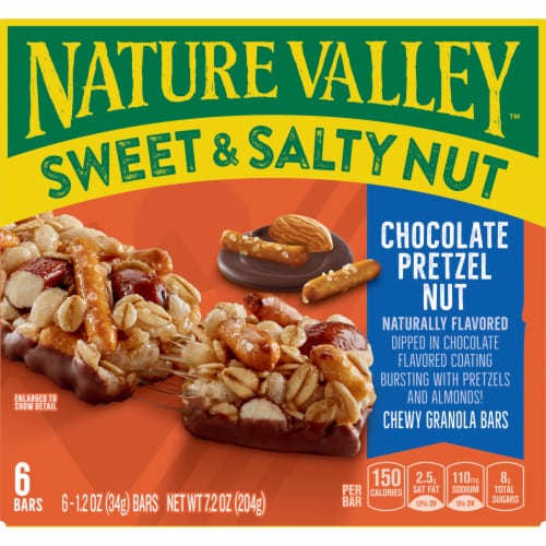 Nature Valley™ Sweet & Salty Nut Chocolate Pretzel Nut Granola Bars Perspective: back