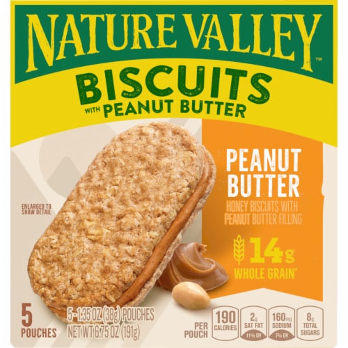 Nature Valley Peanut Butter Biscuit Sandwiches Perspective: back