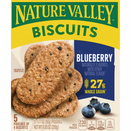 Nature Valley Crispy Blueberry Breakfast Biscuits Perspective: back