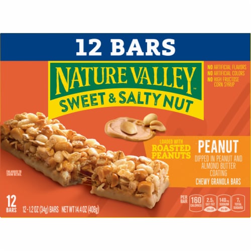 Nature Valley Sweet & Salty Nut Peanut Granola bars Perspective: back