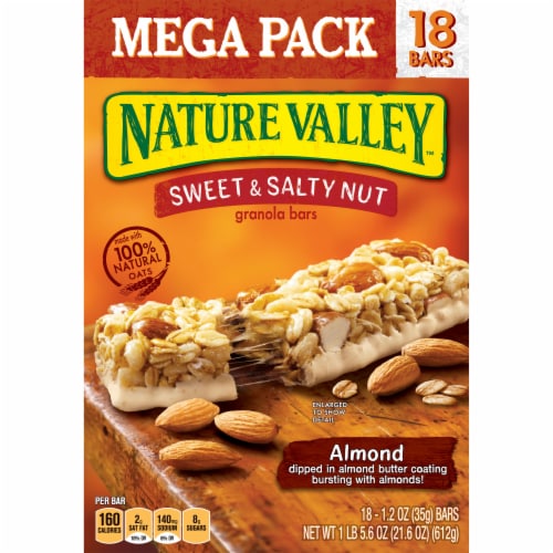 Nature Valley Sweet & Salty Nut Almond Granola Bars Perspective: back