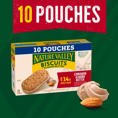 Nature Valley Cinnamon Biscuits with Almond Butter Filling Perspective: back