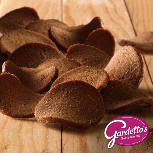 Gardetto's Snack Party Mix Roasted Garlic Rye Chips Snack Bag Perspective: back