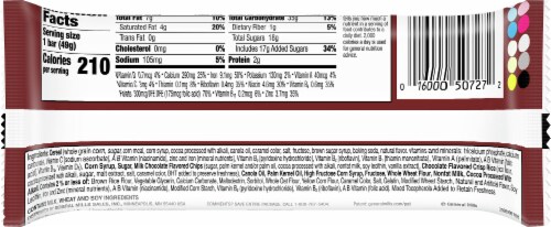 General Mills Coco Puffs Triple Chocolate Cereal Bars Perspective: back