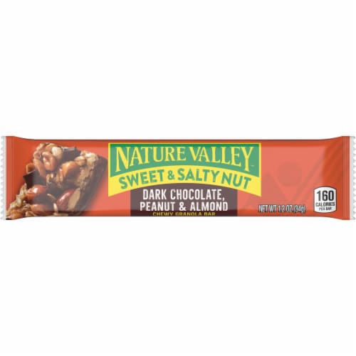 Nature Valley Dark Chocolate Peanut & Almond Sweet & Salty Nut Granola Bar Perspective: back