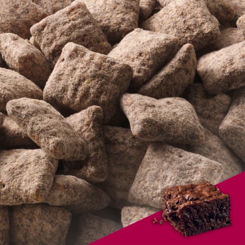 Chex Mix Brownie Supreme Muddy Buddies Individual Lunch Box Snack Bag Perspective: back